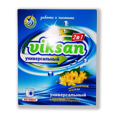 ВИКСАН Стиральный порошок Виксан 400г Автомат с кондиционером 2в1 Цветение Липы