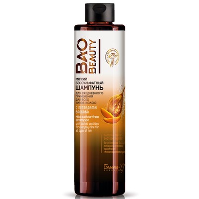 Белита-М BAOBEAUTY  Мягкий бессульфатный шампунь для ежеднев примен для вс типов вол с пептидами 250г