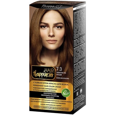 Белита-М Hair Happiness Стойкая крем-краска для волос № 7.3 Золотисто-русый